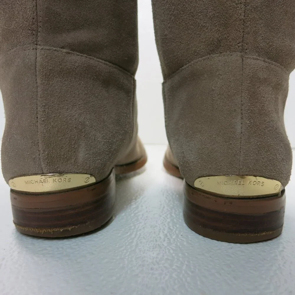 Michael Kors Suede Leather Over Knee Boot Fashion Footwear Boots Women's Sz 7.5